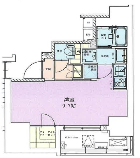 RBM三軒茶屋レジデンス203の間取り