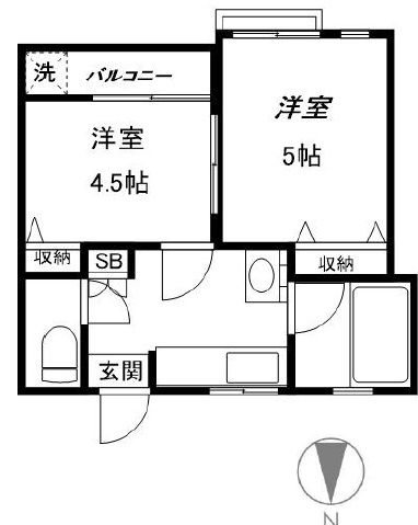 マナカマンション202の間取り