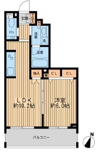 フォレシティ桜新町0203の間取り