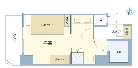 エグゼクティブ代官山804の間取り