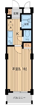 アーデン目黒不動前107の間取り