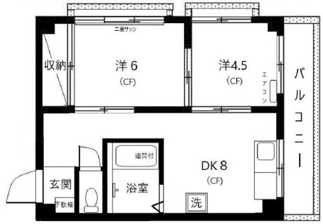 マンションフェニックス301の間取り