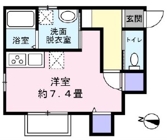 タイムピース三軒茶屋202の間取り