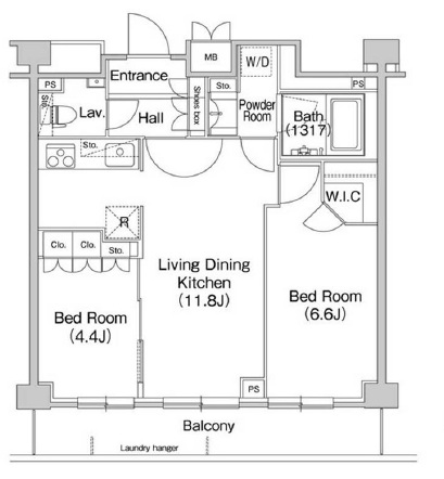 コンフォリア駒場204の間取り