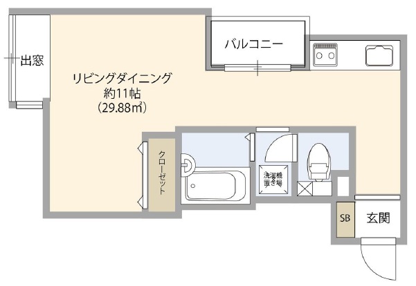 GrowPlace三軒茶屋401の間取り