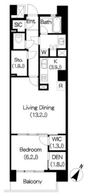 Brillia ist 三軒茶屋 ブラッサムテラス515の間取り