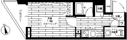 ステージファースト池尻大橋102の間取り