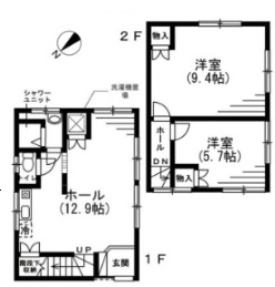 目黒区中町一丁目戸建.の間取り