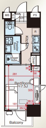 BLESS三軒茶屋EAST301の間取り