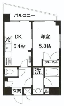 マイキャッスル学芸大学?403の間取り