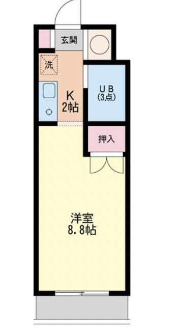 メゾン上馬104の間取り