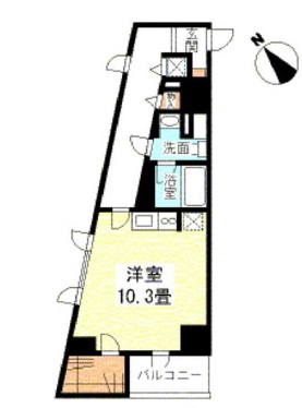 TKフラッツ渋谷201の間取り
