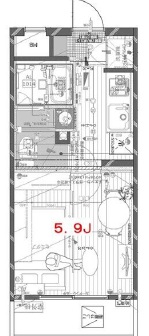 リフィオ都立大学205の間取り