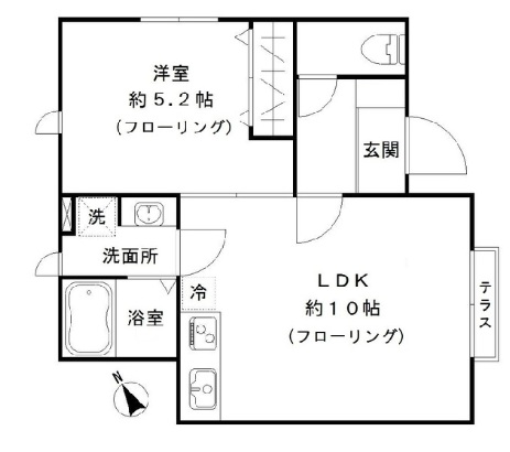 シェルム代々木上原Aの間取り