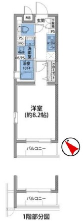 ルネサンスコート三軒茶屋203の間取り