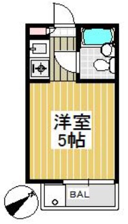 カスティル渋谷203の間取り