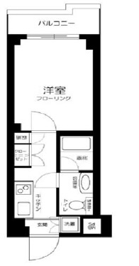 ルーブル下北沢弐番館5階の間取り