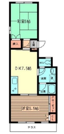 べルコート代々木上原A101の間取り