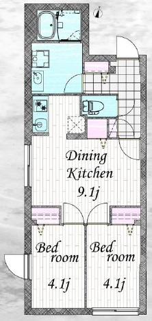 Branche学芸大学Ⅱ(ブランシェ学芸大学Ⅱ）403の間取り
