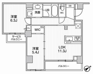 リテラス三軒茶屋サウス305の間取り