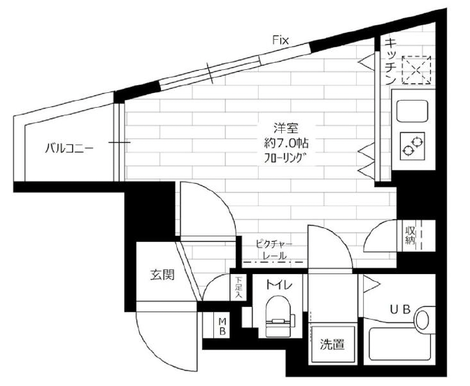 ステージファースト三軒茶屋アジールコートⅡ501の間取り