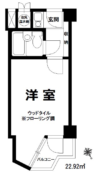 ライオンズマンション道玄坂417の間取り
