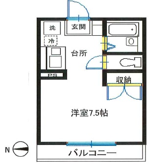 アベニュー下北沢305の間取り