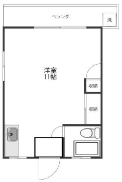 海野ハイツ103の間取り