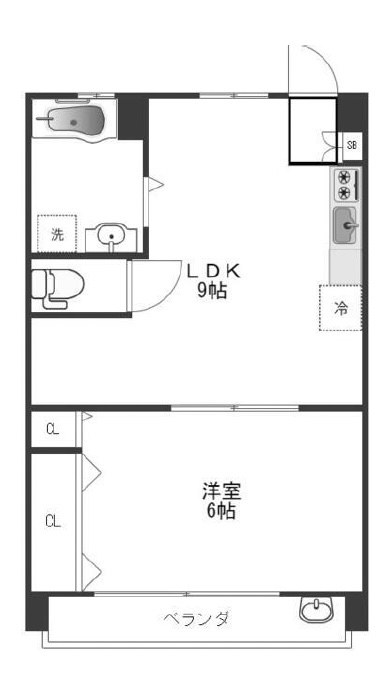 マンションキリイ206の間取り