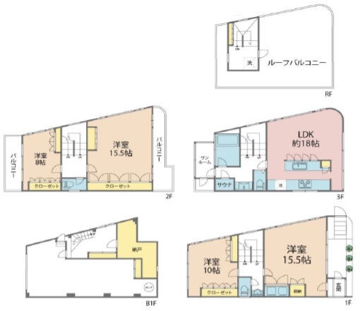 上目黒4丁目戸建の間取り