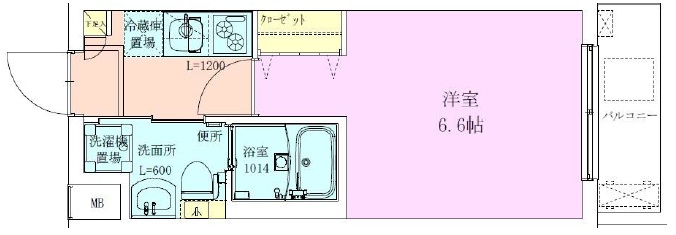 RBM池尻大橋レジデンス203の間取り