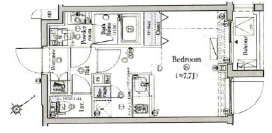 プレール・ドゥーク学芸大学Ⅱ206の間取り