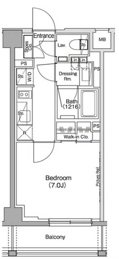 ザ・パークハビオ神泉505の間取り