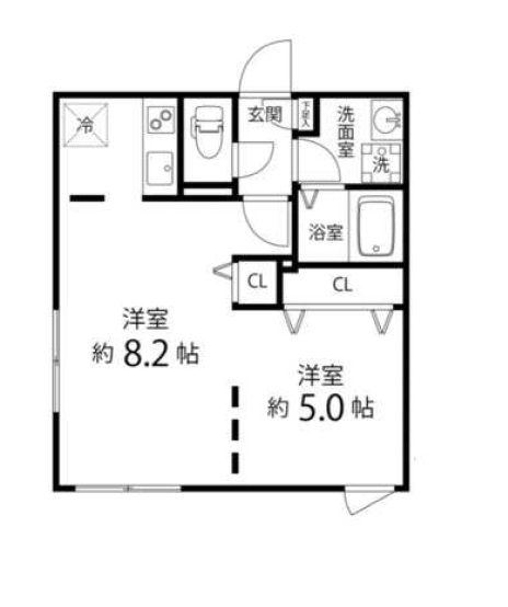 Branche目黒(ブランシェ目黒)104の間取り