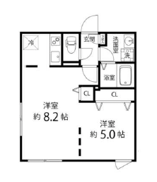Branche目黒(ブランシェ目黒)404の間取り