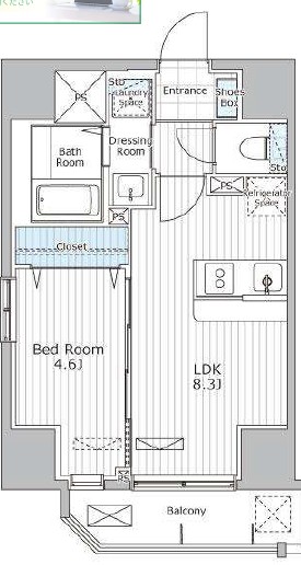 ALIVIO N＆S Shibuya(アリヴィオN＆S渋谷)701の間取り