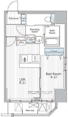 ALIVIO N＆S Shibuya(アリヴィオN＆S渋谷)502の間取り