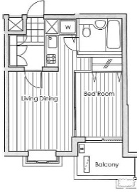 CLUB LANAI MEDITERRANEAN（クラブラナイメディタレーニアン）304の間取り