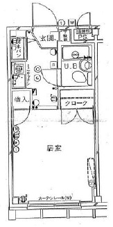 リバティヒルズ三軒茶屋206の間取り