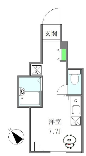 PRESI三軒茶屋102の間取り