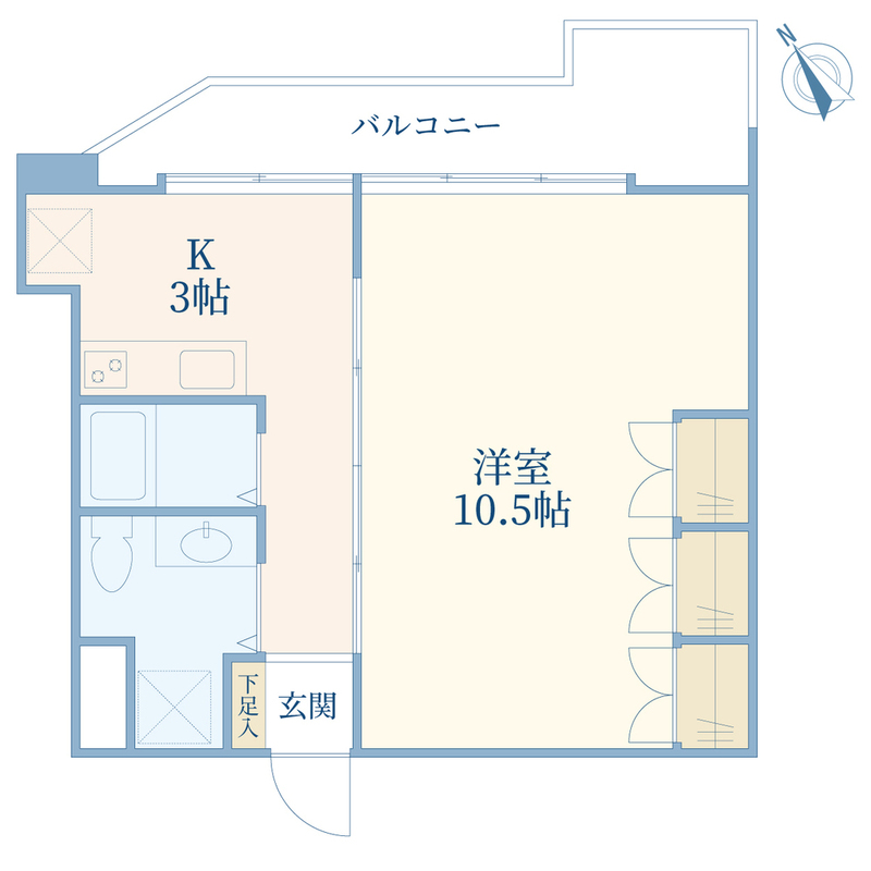 パラスト青葉台402の間取り