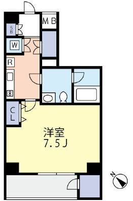 グランヴァン駒沢大学0101の間取り