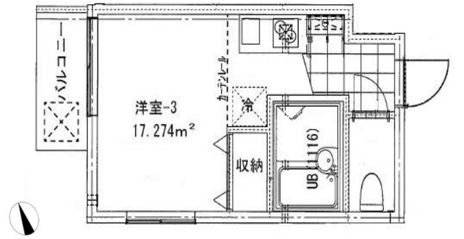 ランドヒル恵比寿203の間取り