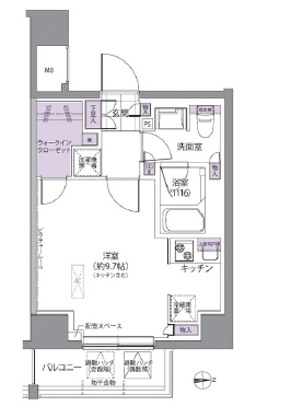 IVY WEST505の間取り