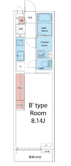リブリ・三軒茶屋203の間取り