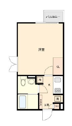 ルクレ三軒茶屋南202の間取り