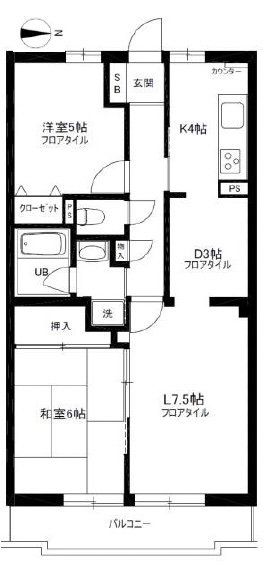 グレース桜新町303の間取り