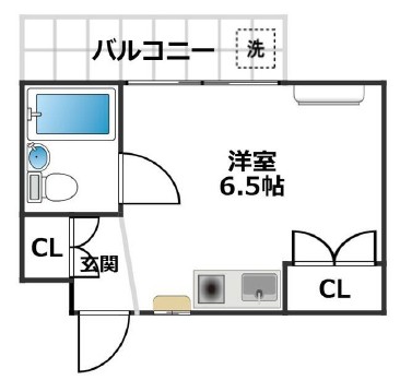 グレース北沢107の間取り