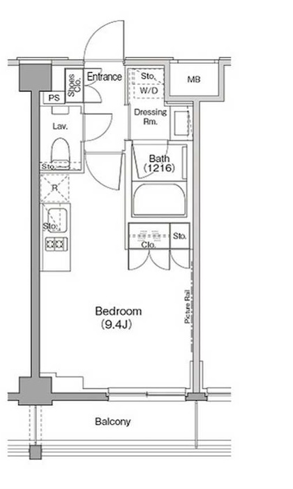 ザ・パークハビオ三軒茶屋テラス312の間取り