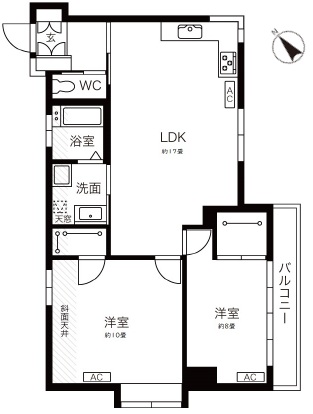 SETA東邦ビル6Wの間取り